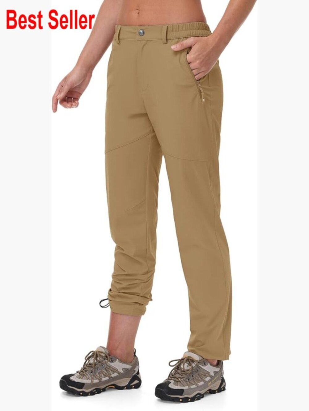 Lightweight Water Resistant Quick Dry Hiking Pants Zipper Pockets